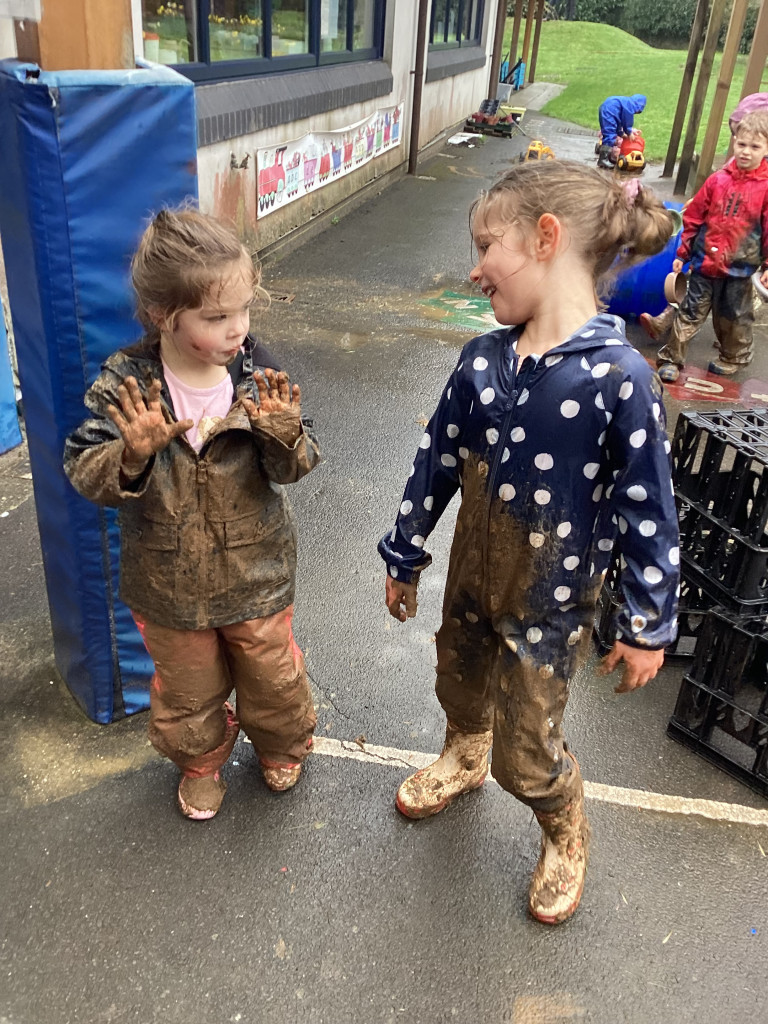 Getting muddy Getting muddy